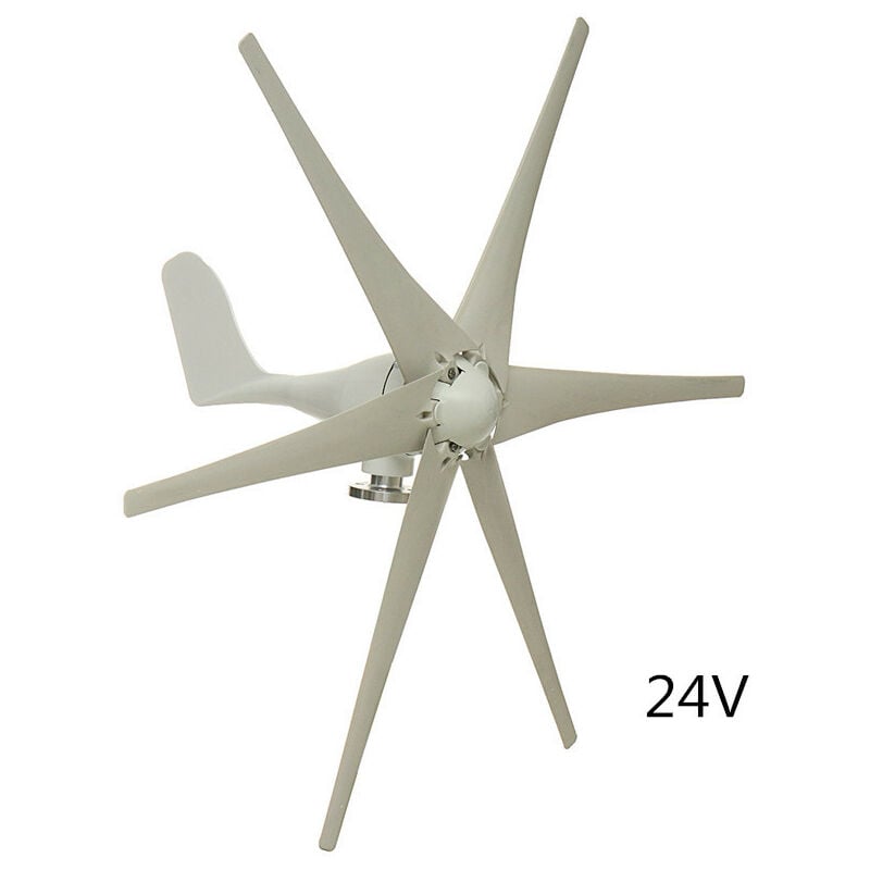 Augienb - 6 Blades Wind Turbine Generator Horizontal Residential 24V