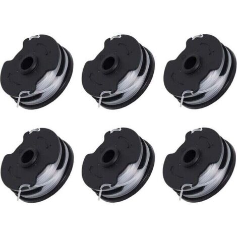 6 bobines de rechange pour débroussailleuse sans fil Parkside PRTA 20-Li C3 – Nylon 2,4 mm, lot de 6 pièces
