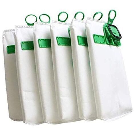 6 bolsas para el polvo, aptas para aspiradoras Vorwerk VK140, VK150 y FP140 Kobold.