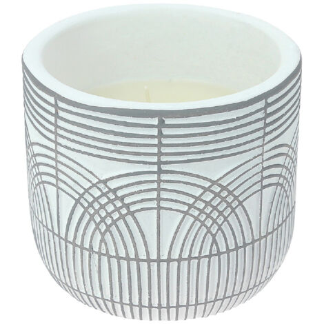6 Bougie Anti-mouches Et Anti-moustiques Pot Terre Cuite Blanc 180g - Devineau