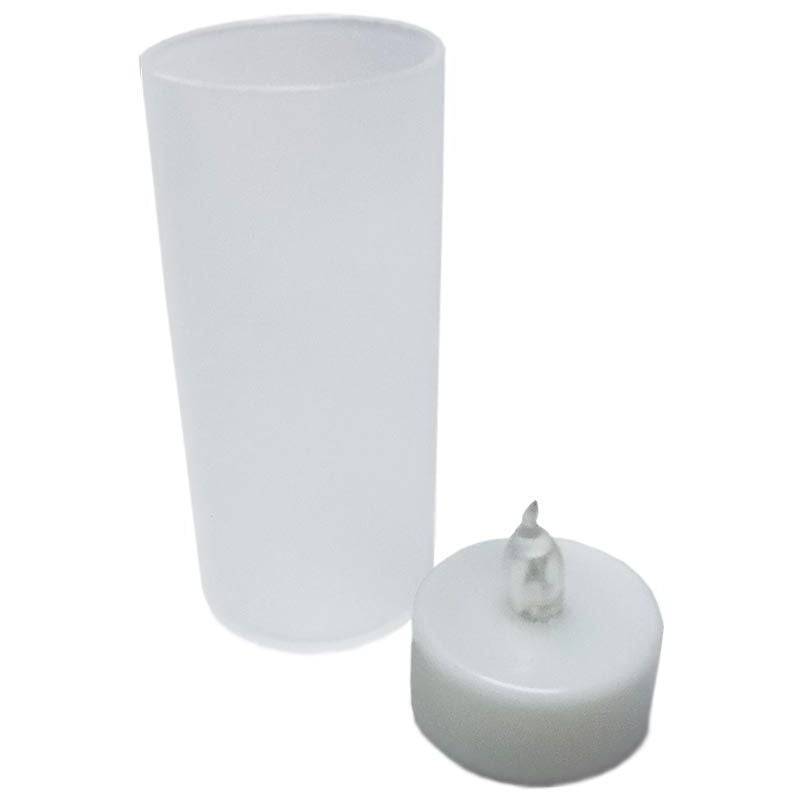 Bougies led souffle (Lot de 6) Jaune