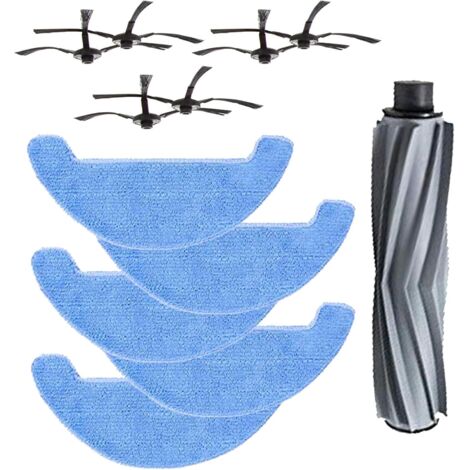 6  Brosses Latérales + 5  Tampons De Nettoyage 1  Brosse Centrale Pour AMIBOT Animal H2O Connect