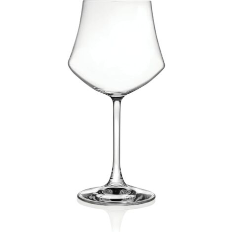 Relaxdays Bicchieri da Vino senza Stelo, Set da 2 Calici da Cocktail o per Acqua  e Bevande, 500 ml Ciascuno, Rosa
