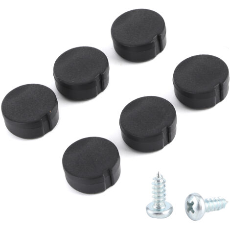 6 Capsules de Protección pour Seuils VW Transporter Kombi T5, T5.1, T6 - Ensemble Noir de 6 Pièces