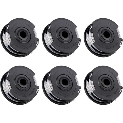 6 carretes de hilo de repuesto F016800351 para desbrozadoras, compatibles con Art 23 SL, Art 2300, Art 23-28, Art 26 SL, Art Easy