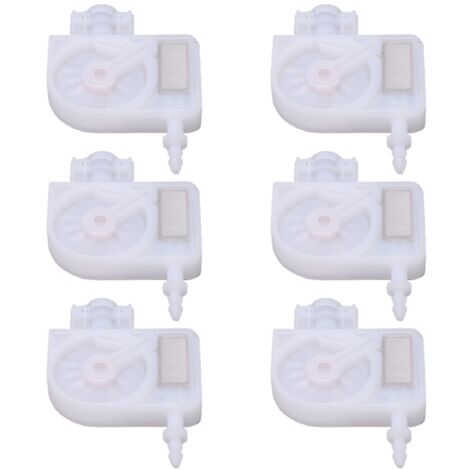 6 Cartouches d'encre de remplacement pour imprimantes Epson 4880 DX5 DX6 DX7 4800 7800 7880 9800 - Connecteur blanc