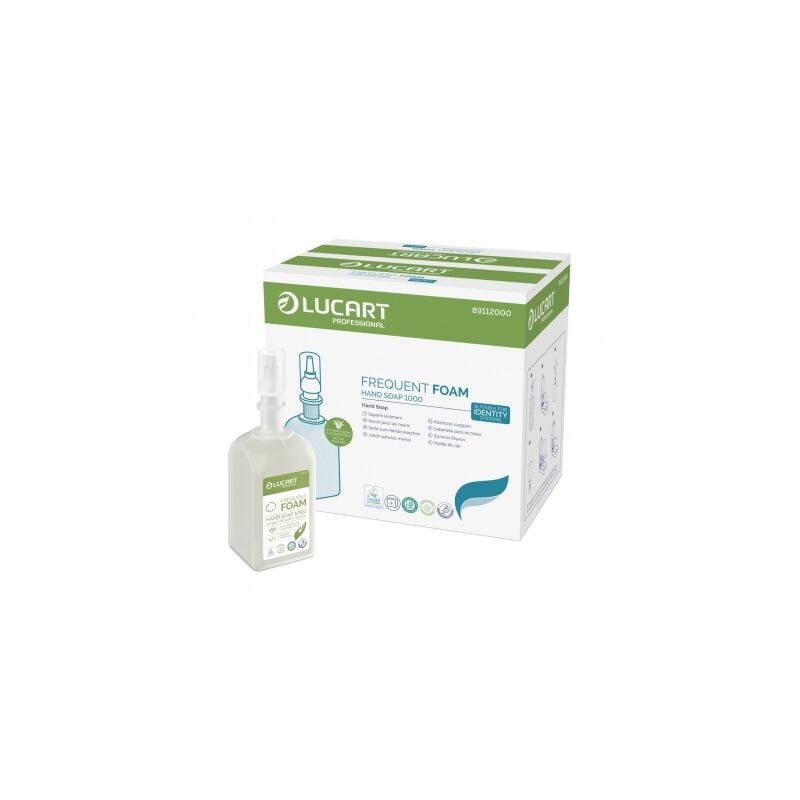 6 cartouches Savon mousse pour les mains Usage Fréquent + 1 distributeur offert