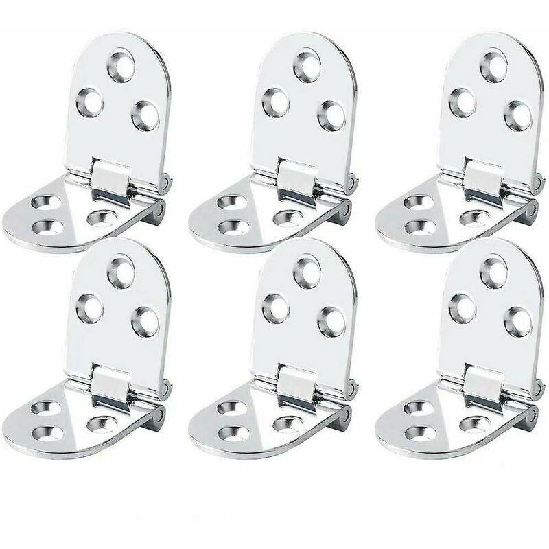 6 cerniere piatte pieghevoli per porte