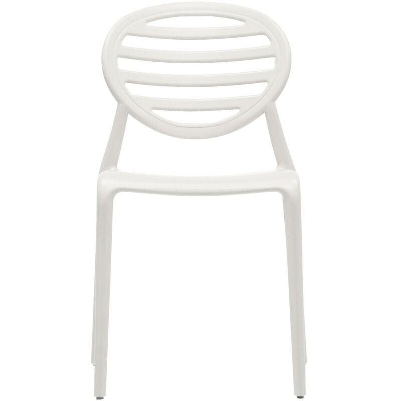 Lot de 6 chaises design top gio - intérieur et extérieur