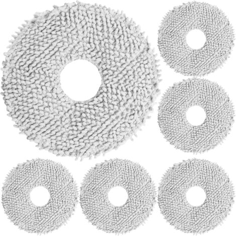 6 Chiffon pour aspirateur robot, Lavable, Absorbant, Pour Dreame X50 Ultra L40 L20