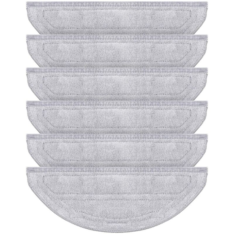 6 Chiffons de rechange pour Roborock Q10 S5 / Q10 S5+ Robot Aspirateur Accessoires de rechange