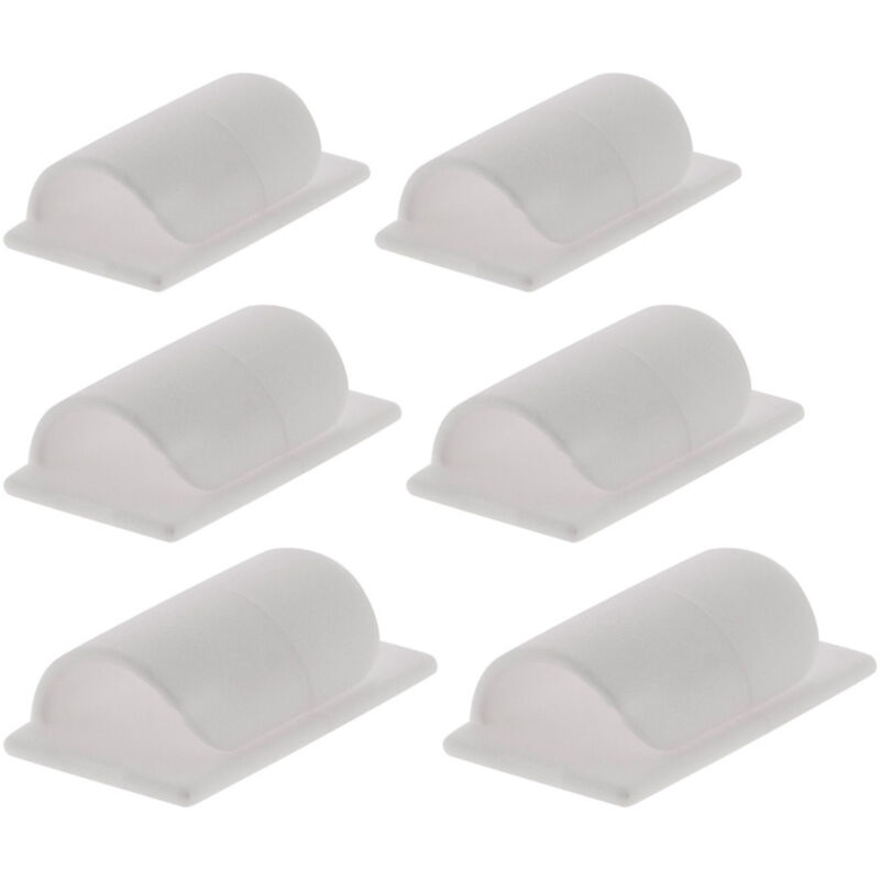 

6 clips (autoadhesivos) para cordones y cables