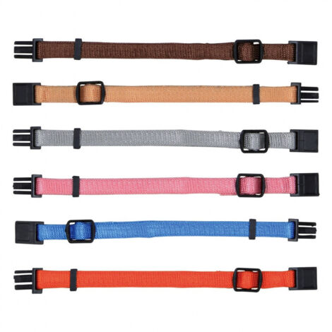 6 colliers M-L  22 à 35 cm x10 mm pour chiot couleurs différentes - Trixie