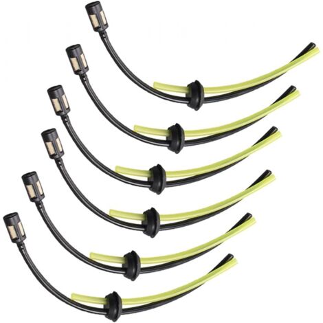 6 conectores de manguera de combustible, manguera de combustible universal para desbrozadoras, desbrozadoras, cortasetos, desbrozadoras
