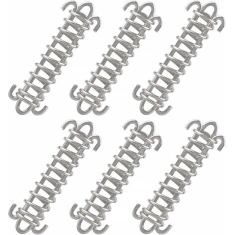 6 corde per tenda resistenti, con fibbia a molla in acciaio inossidabile, per teloni, tende e griglie metalliche.