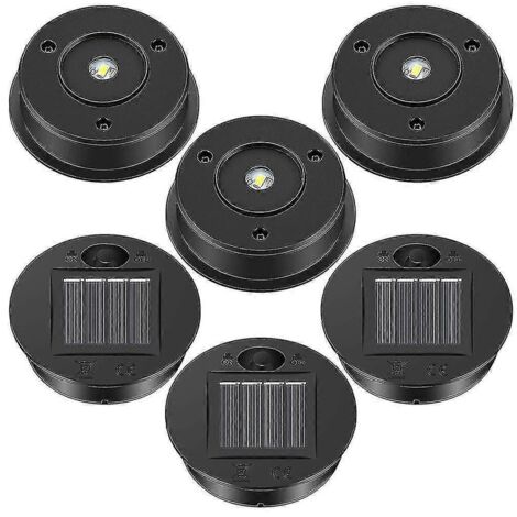 6 couvercles de rechange pour lampes solaires, couvercles pour lanternes à panneaux solaires LED pour usage extérieur