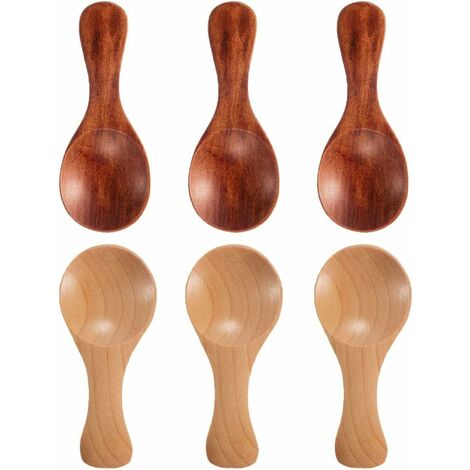 Ballylelly Mini bastoncino di legno per miele Bastoncino di legno Miele per mescolare Manico per miscelare Cucchiaio per barattolo Cucchiaio per miele Bastone per mescolare al miele Asta 