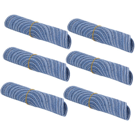 6 Dessous de Verre Tressés Anti-Glissement, Isolants et Durables pour Maison, Bureau ou Fête - Lot de 6, Bleu