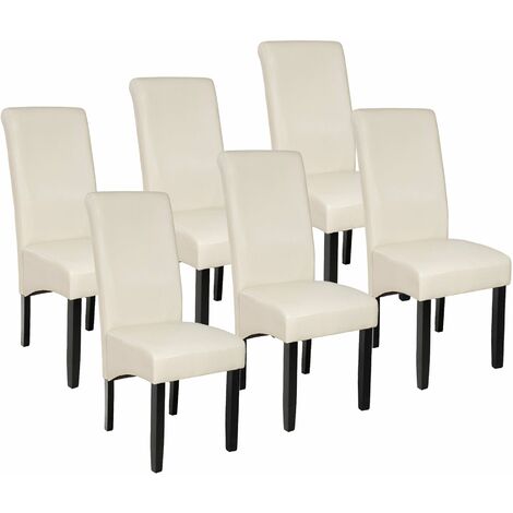 6 Dining chairs with ergonomic seat shape - dining room chairs, kitchen chairs, dining table chairs