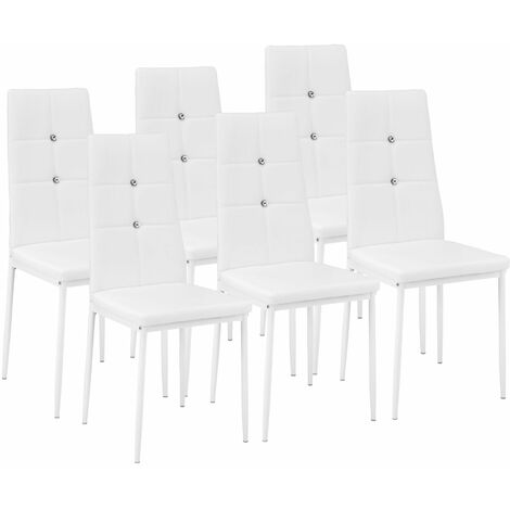 6 dining chairs with rhinestones - dining room chairs, kitchen chairs, dining table chairs