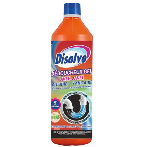 6 Disolvo Déboucheur Gel Avec Javel 1l - Disolvo