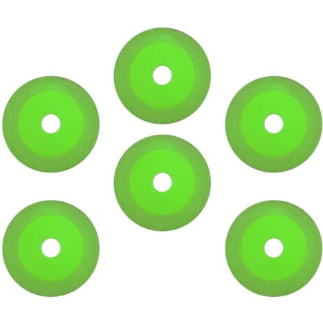 6 disques de coupe diamantés pour verre et céramique, finition lisse et polie