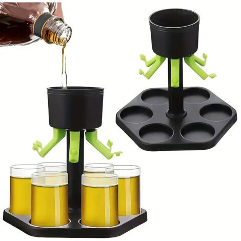 6 distributeurs à shot en plastique Pour alcools/bières Lot économique