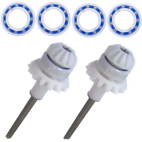 6 ejes de transmisión para limpiafondos Zodiac R0525100, eje de transmisión de la máquina, adaptador de acero inoxidable 304 R0527000, cojinete de rueda para limpiafondos