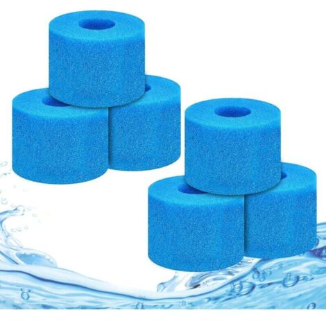 6 esponjas filtrantes tipo S1, cartucho de esponja filtrante, espuma para piscinas, aptas para piscinas y acuarios.