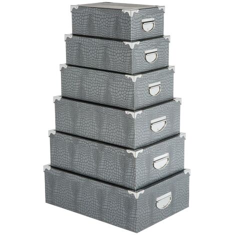 6 esquineras grises croco - 5five