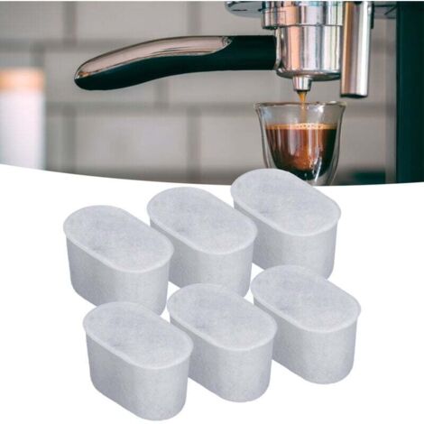 6 filtri per l'acqua per macchina da caffè, filtro a carbone attivo per macchina da caffè BREVILLE
