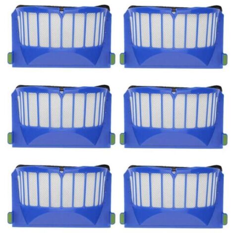 6 filtros de repuesto para aspiradora iRobot Roomba 600 605 610 620 630 650 660