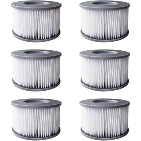 6 filtros para jacuzzis inflables MSpa, bomba de cartucho de filtro, versión mejorada para todos los spas MSPA actuales.