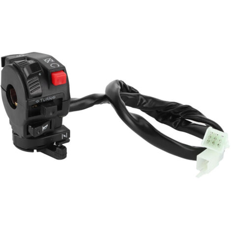6 fonctions 9 fils côté gauche interrupteur de commande assemblée Kill Start interrupteur de starter, interrupteur de guidon 22mm 9 broches 8 fils adaptés pour 200cc 250cc Dirt Quad Bike