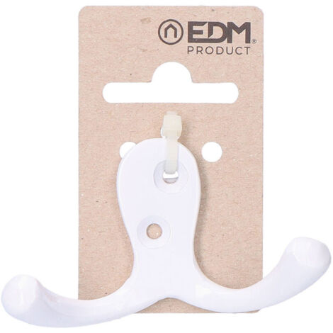 6 Ganci doppi in alluminio bianco