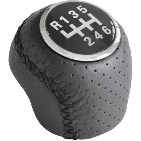 DoLED Sportschaltknauf 6 Gang - Echtleder Perforiert Plug & Play
