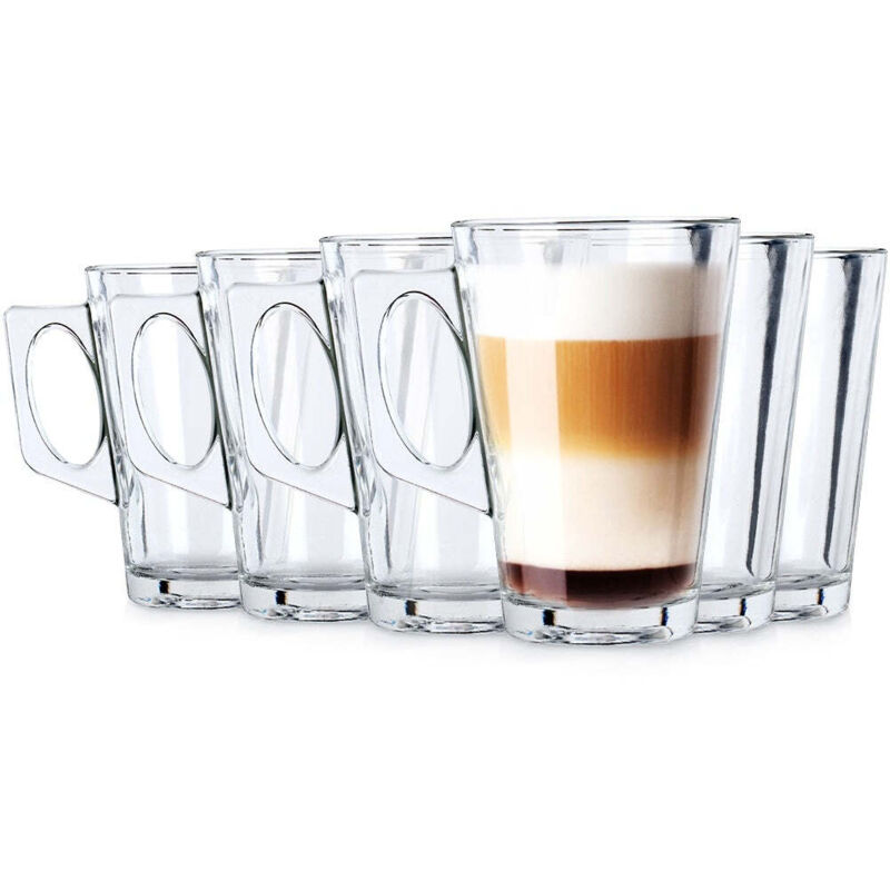 Northix 6 Glaser Mit Henkel Perfekt Fur Kaffee Tee Und Spulmaschinenfest