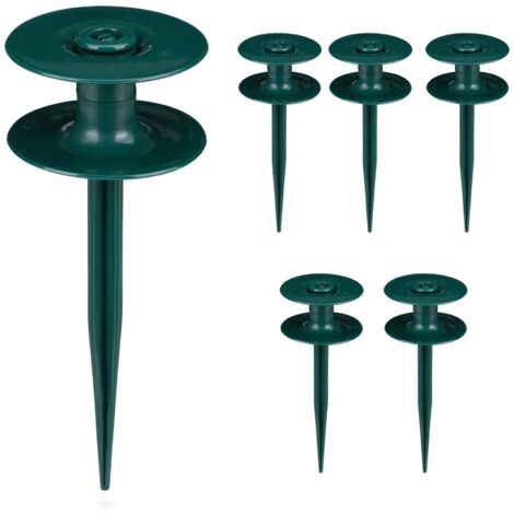 6 guide verdi per tubo da giardino