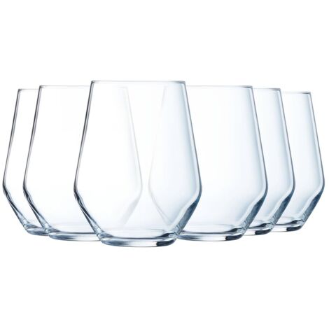 6 High 40Cl Glasses Modern Elegant Design  Reinforced Dishwasher Safe Ultra Clear