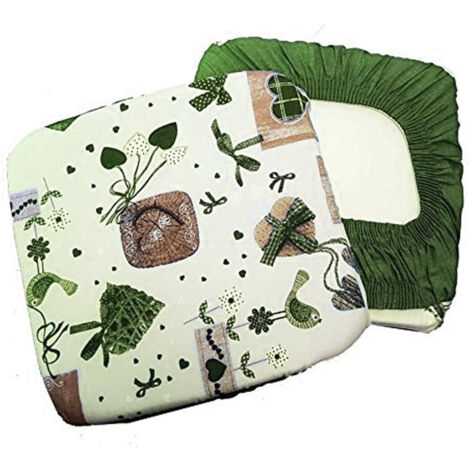 6 Housses De Chaise Avec Bande élastique Couleur De Coussin De Chaise Vert Shabby