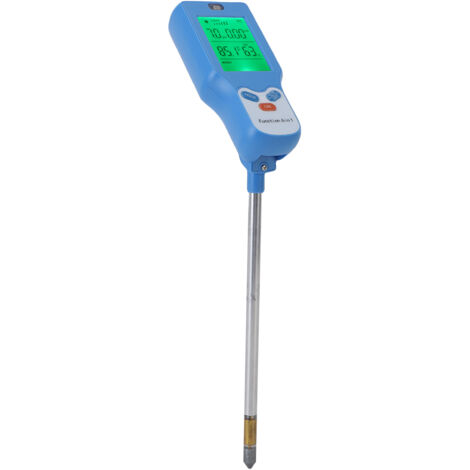 6-in-1 Bodenanalysator – Digitaler Analysator für pH-Wert, Temperatur, Licht, Feuchtigkeit und Bodenfruchtbarkeit mit LCD-Display für Garten, Topfpflanzen und Landwirtschaft, 290 mm Abmessungen, ABS, 