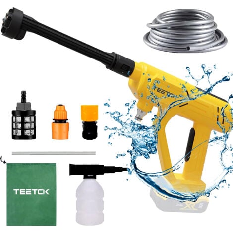6 In 1 Cordless High Prussure Washer Car Garden Washer Jet Washer Cleaner Naked (Not Included Battery),Compatible with DeWALT Battery 18V-21V