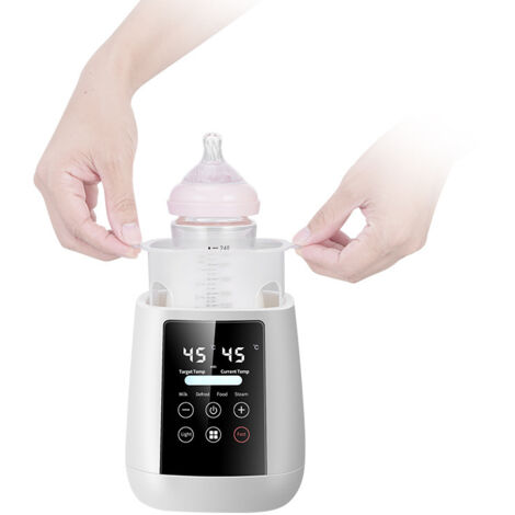 6-in-1-Flaschenwärmer – Multifunktionaler Flaschenwärmer mit Nachtlicht, ideal zum Ausgehen, schützt die Nährstoffe der Muttermilch, kompatibel mit allen Flaschen