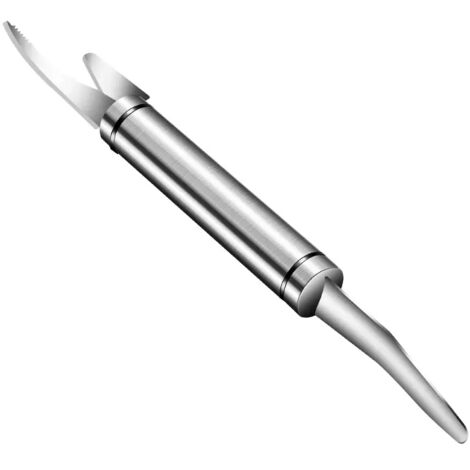 6-in-1 Multifunktions-Garnelenmesser aus Edelstahl, Schnellschäler für Garnelen, Schneide-/Schabe-/Grabmesser, Küchenhelfer