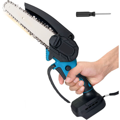 PEDONY 6 Inch Mini Chainsaw Cordless, Battery Electric Chainsaw, (No Battery), Compatible with Makita Battery, Mini Chain Saw for Tree Cutting Wood Cutting