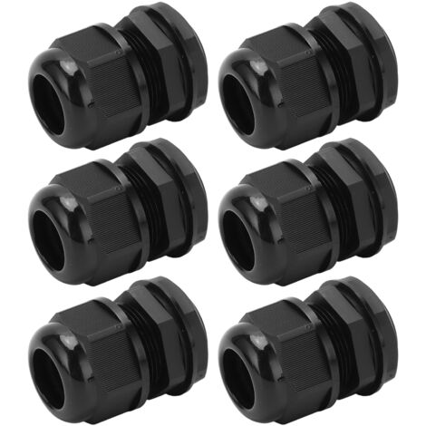 6 Joints d'Étanchéité IP68 Noir pour Câbles 12‑18mm, Étanchéité Extérieure pour Câblage Électrique