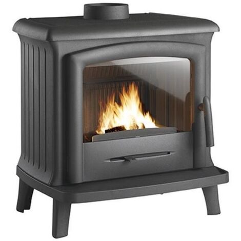6 kw holzofen aus anthrazitfarbenem gusseisen - Invicta - 9121-44