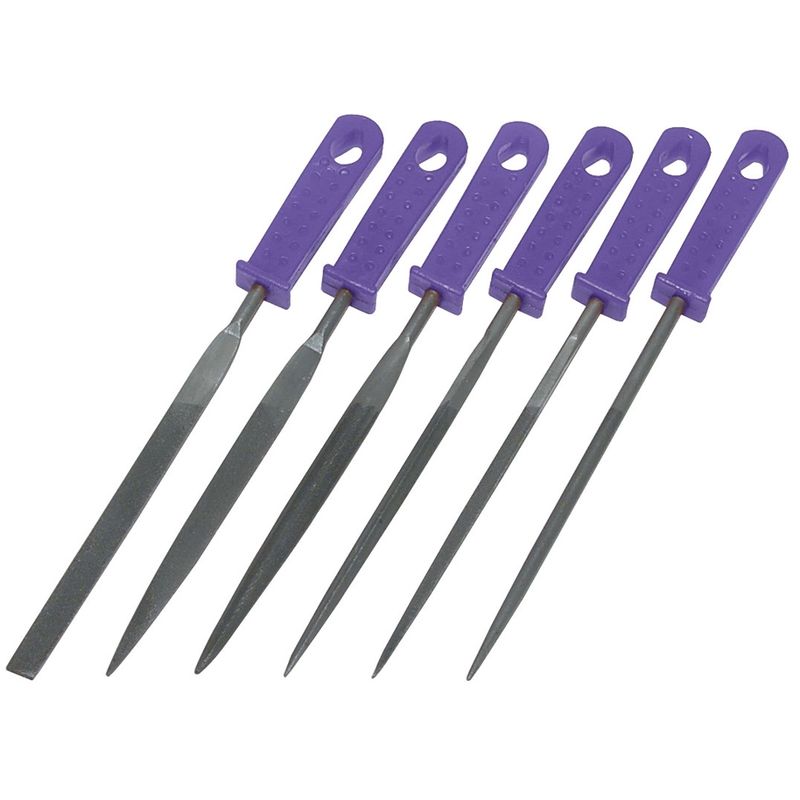 Silverline - lot de 6 limes de serrurier 100 mm MS102