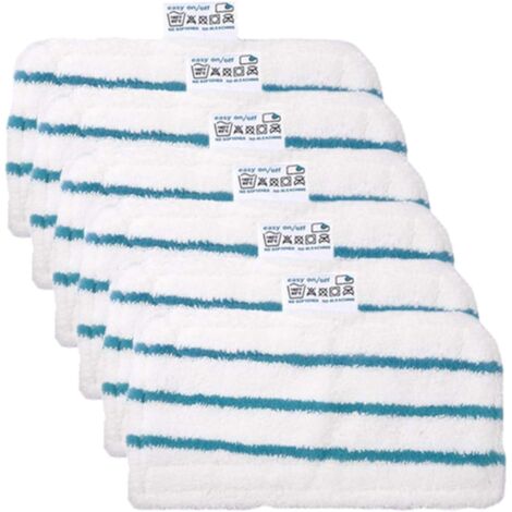 6 Lingettes, Microfibre, Lavable, Pour Sol Dur, Black Et Decker