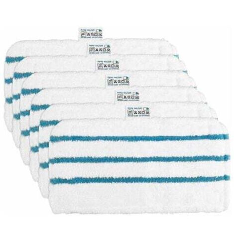 6 Lingettes Microfibres Chiffrons Remplacement pour Balai Vapeur Black Decker Alternative